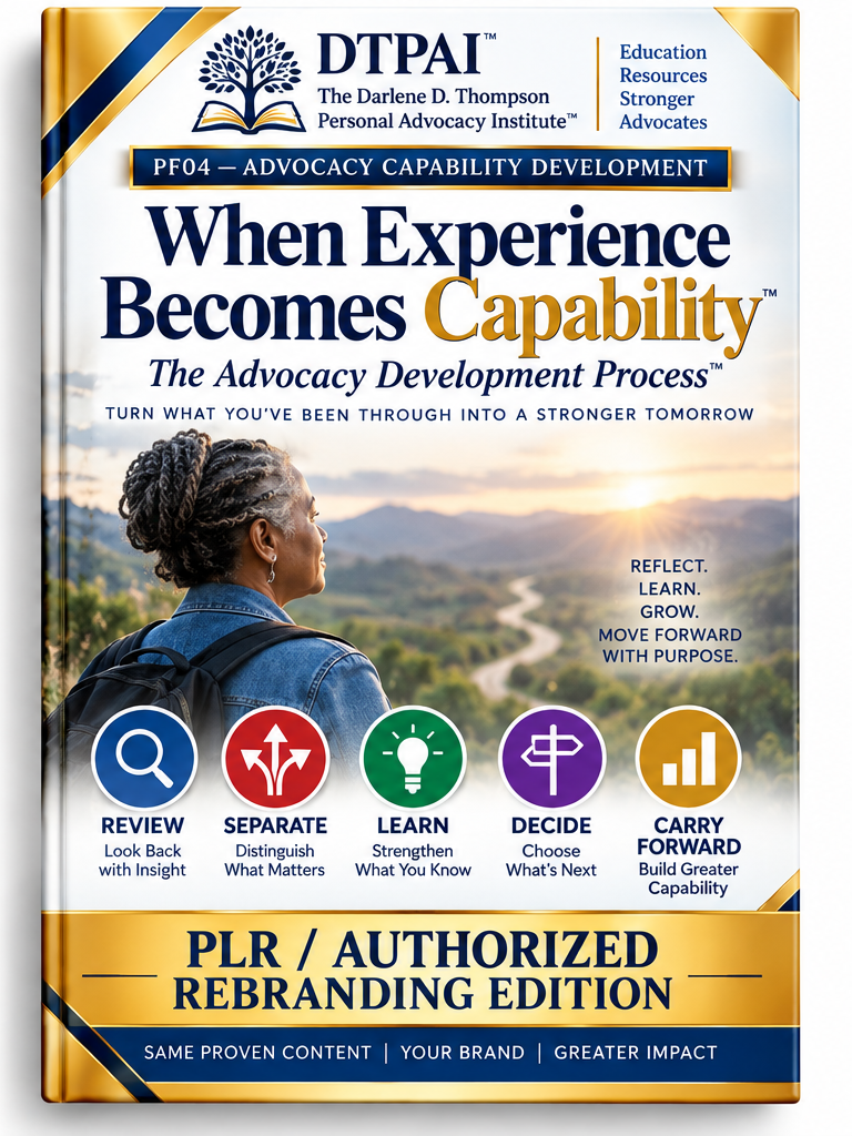 Cover of When Experience Becomes Capability — PLR / Authorized Rebranding Edition.