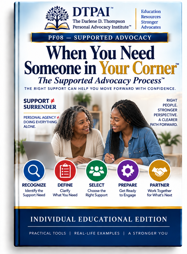 PF08 When You Need Someone in Your Corner — Individual Educational Edition cover